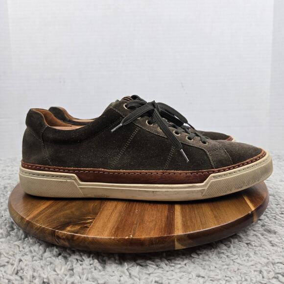 Allen Edmonds Mens 11.5D Porter City Brown Suede Lace Up  display picture 1